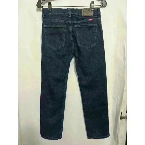 Wrangler Jeans Boys Size 14 Reg Adjustable Waistband Straight Leg Dk Denim A0009 - Picture 4 of 8